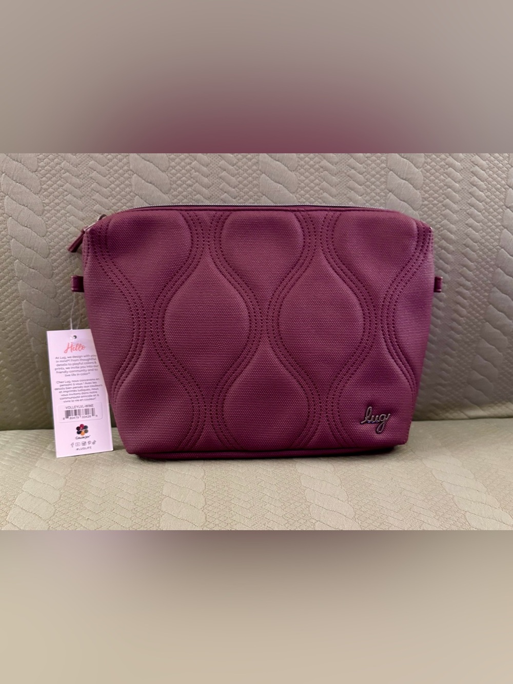 Lug Matte Lux Pouch Wine NWT